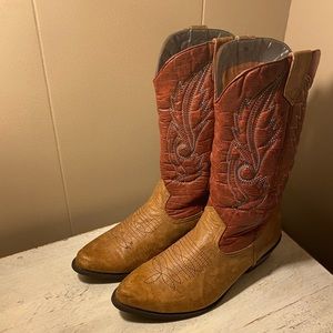 Coconuts Gaucho Western Boots Size 7 Cowboy